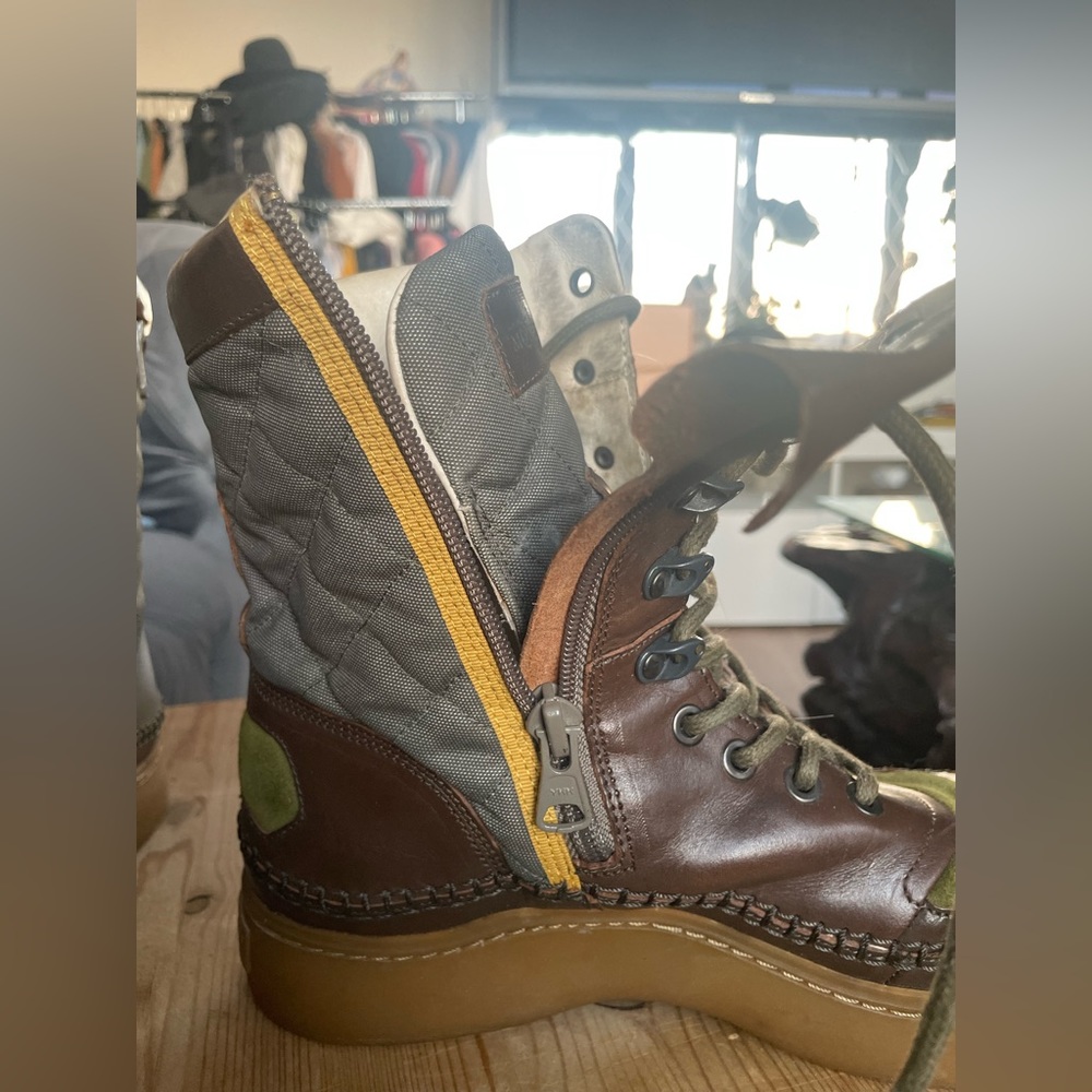 Alexander McQueen X Puma Joust boot green brown size 9 - Picture 14 of 16